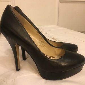 Enzo Angiolini Easmiles Black Platform Heels